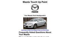 Desktop Screenshot of mazdatouchuppaint.com